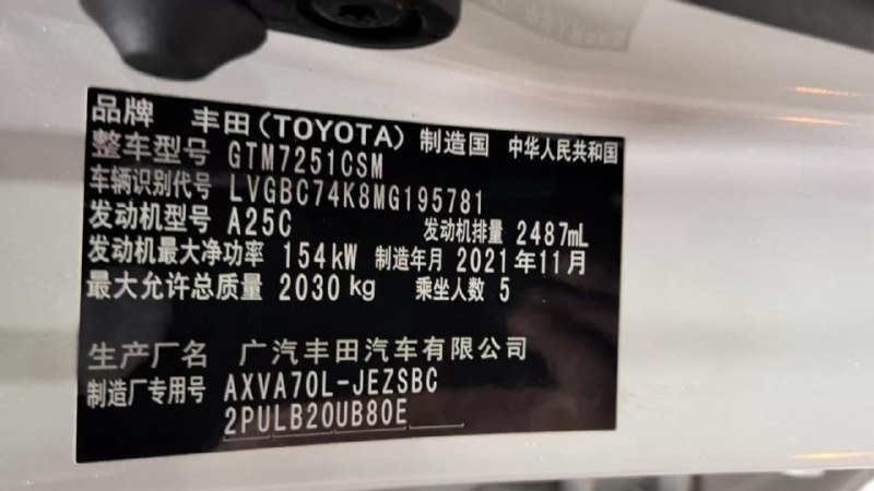 Toyota Camry 2021